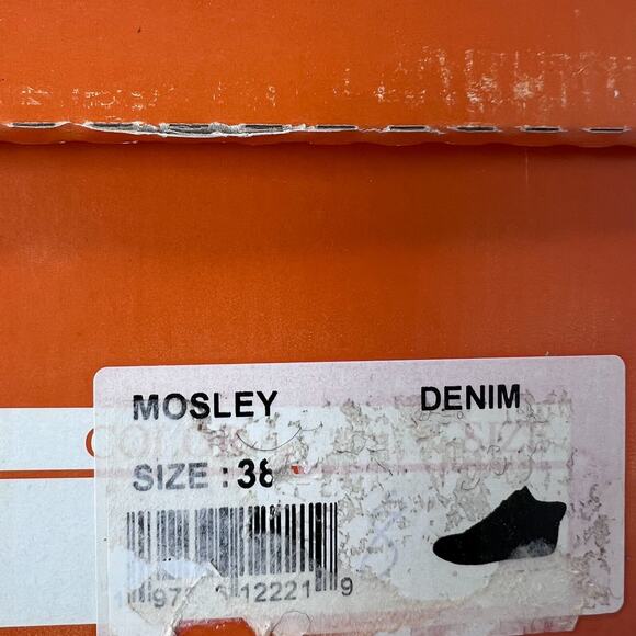 Miz Mooz Mosley Side Zip High Top Leather Sneaker Denim Women EU 38/7.5 NWB FLAW - Picture 12 of 12